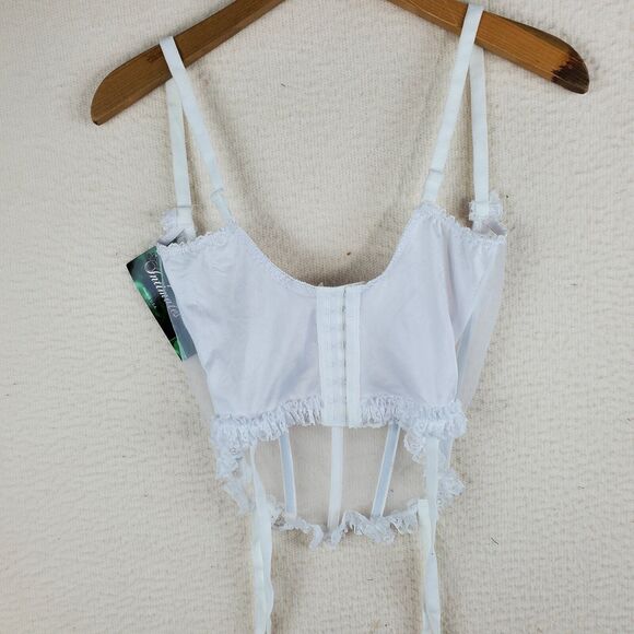 Empire Intimates Bustier 42 Boudoir Sexy Drag Vintage NWT Cupless - Picture 2 of 9